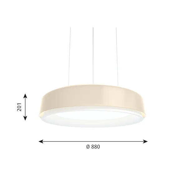 LP Grand Pendelleuchte Ø88 3000K & Dali Champagner