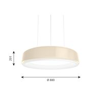 LP Grand Pendelleuchte Ø88 3000K & Dali Champagner