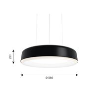 LP Grand Pendel Ø88 3000K & Dali Sort
