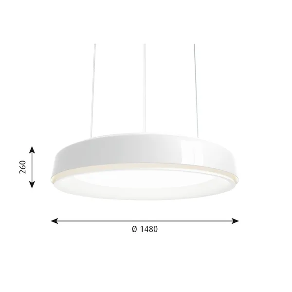 LP Grand Hanglamp Ø148 3000K & Dali Wit