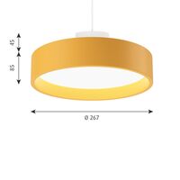 LP Circle Pendel Opal Diffuser Ø26 3000K & Dali/Switch-Dim Gul