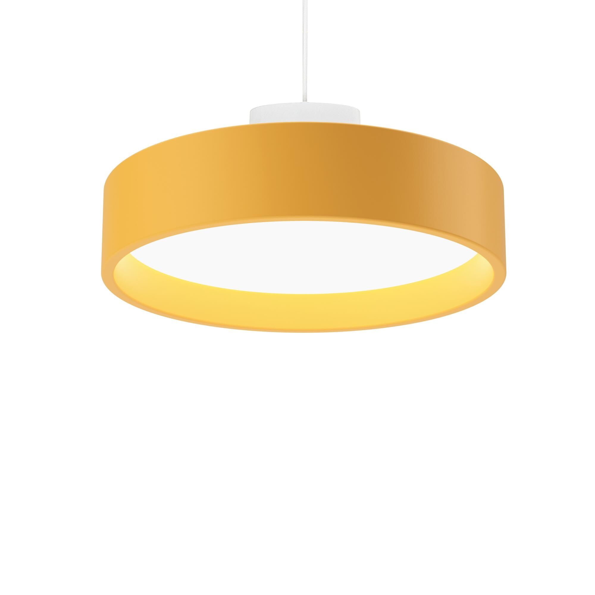 LP Circle Taklampe Opal Diffuser É45 3000K og Dali/ Switch- Dim Gul