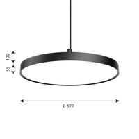 LP Slim Hanglamp Ø68 3000K & Dali Wit