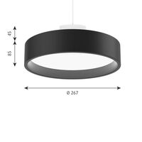 LP Circle Pendel Opal Diffuser Ø26 3000K & Dali/Switch-Dim Sort