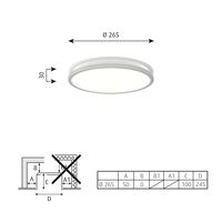 AJ Munkegaard Ceiling Light Ø26.5 3000K & Dali/ Switch-Dim Chrome