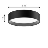 LP Circle Loftlampe Opal Diffuser Ø45 3000K & Dali/Switch-Dim Sort