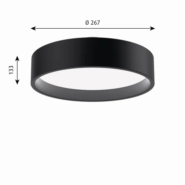 LP Circle Loftlampe Opal Diffuser Ø26 3000K & Dali/Switch-Dim Sort