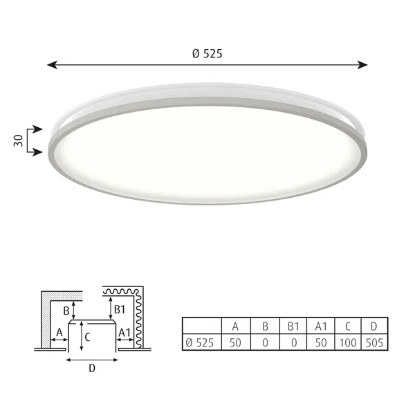 AJ Munkegaard Ceiling Light Ø52.5 3000K & Dali Chrome