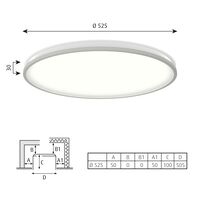 AJ Munkegaard Ceiling Light Ø52.5 3000K & Dali Chrome