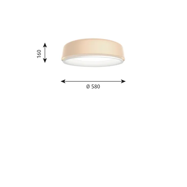 LP Grand Ceiling Light Ø58 3000K & Dali Champagne