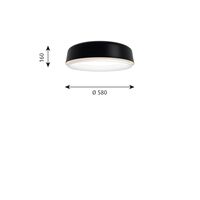 LP Grand Loftlampe Ø58 3000K & Dali Sort