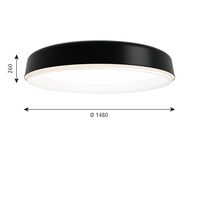 LP Grand Loftlampe Ø148 3000K & Dali Sort