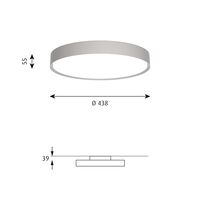 LP Slim Round Deckenleuchte Ø44 3000K & Dali Dark Aluminium