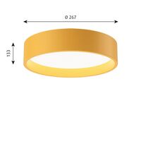 LP Circle Ceiling Light Opal Diffuser Ø26 3000K & Dali/ Switch-Dim Yellow