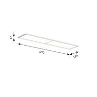 LP Slim Deckenleuchte Opal Diffusor Einbau 3000K & Dali Weiß