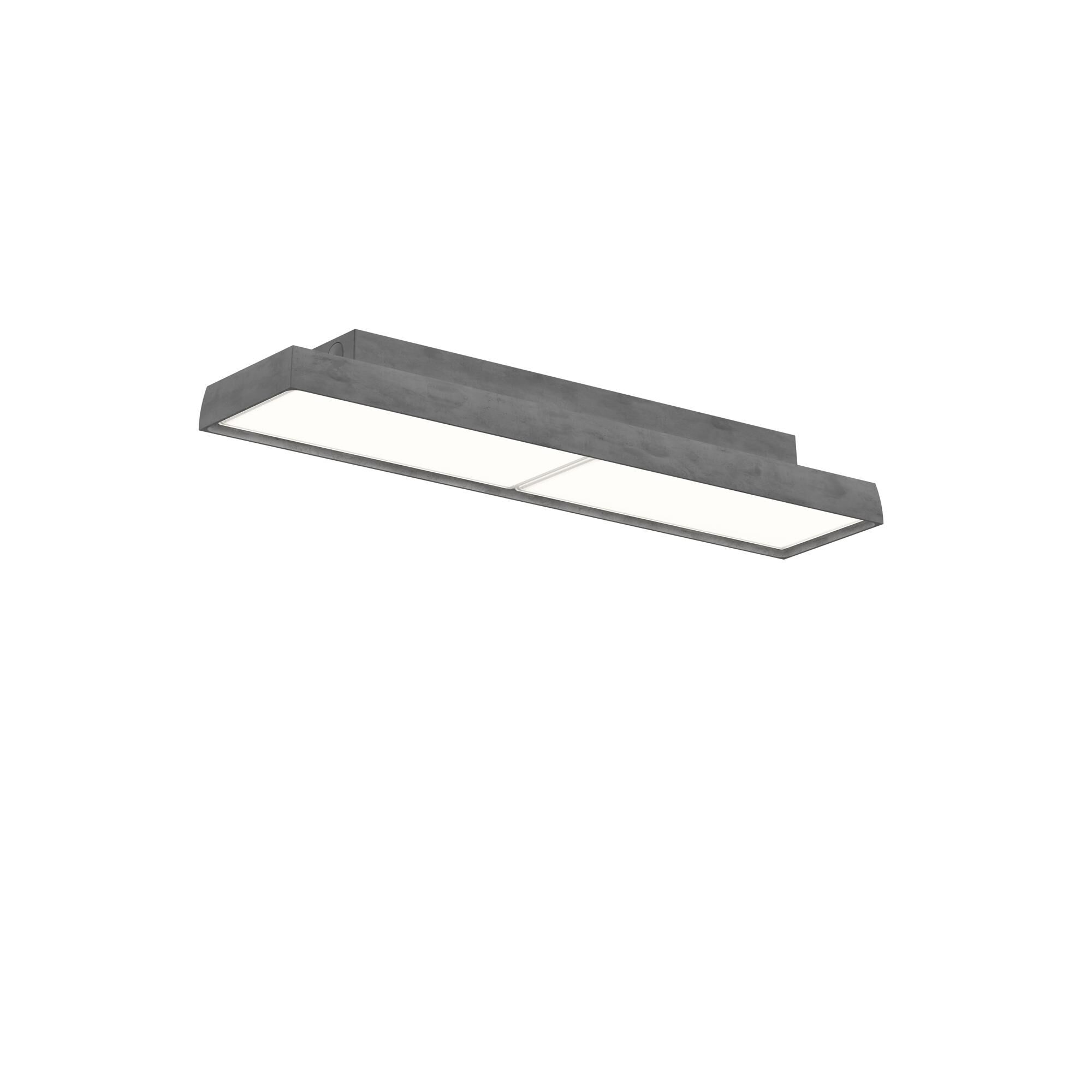 LP Slim V&auml;gg-/ Taklampa 3000K & Dali M&ouml;rk R&aring; Aluminium