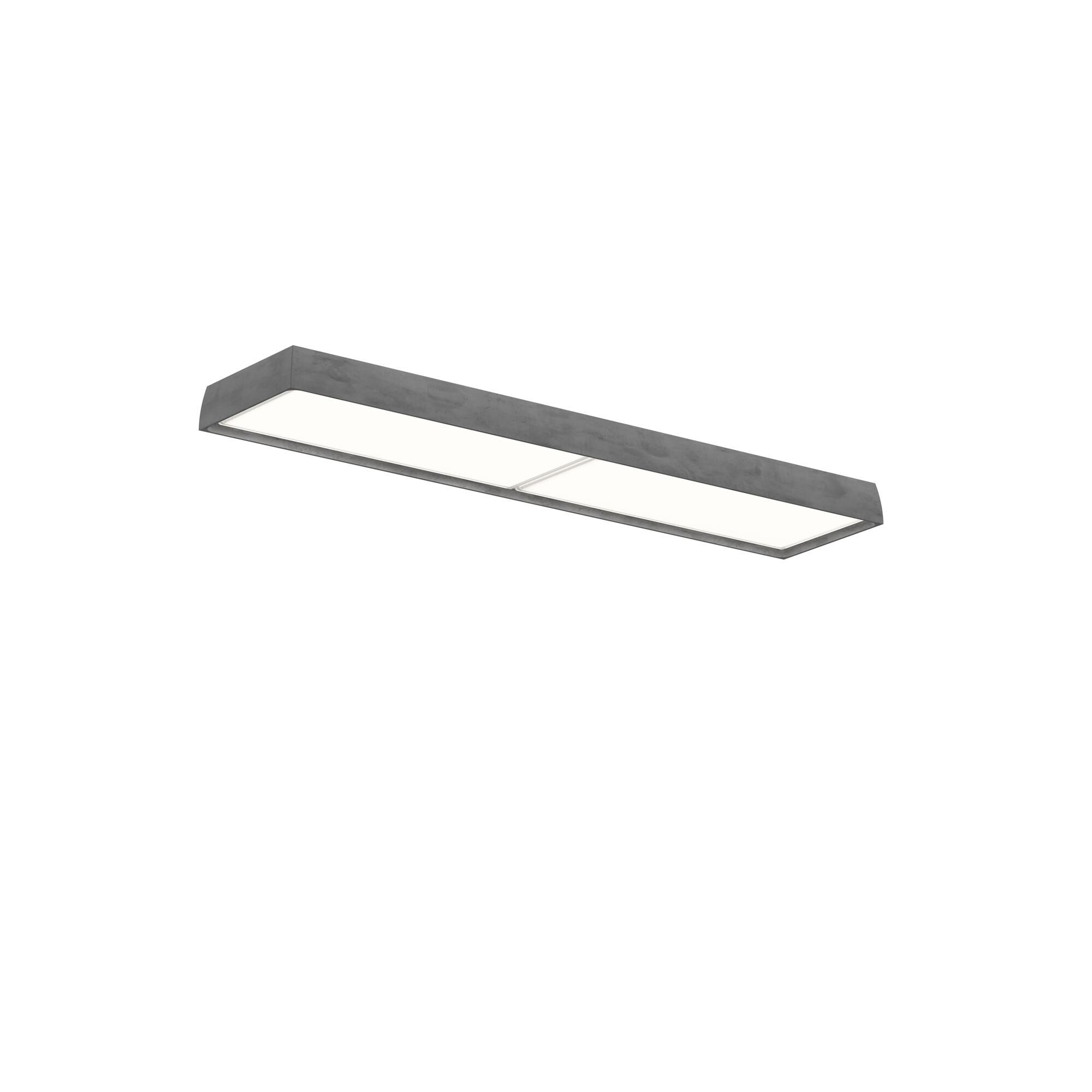 LP Slim Taklampe Opal Diffuser 3000K og Dali Mørk Rå Aluminium