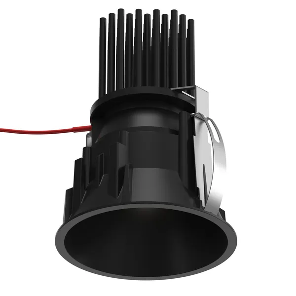 Plafoniera LP70 Ø8 11W 2700K e On/Off Nero