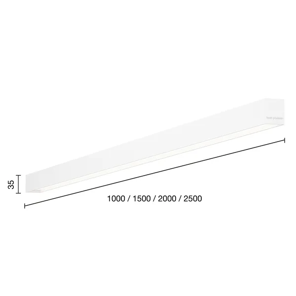 Plafoniera LP LIN25 L250 3000K e Dali Bianco