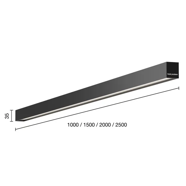 LP LIN25 Loftlampe L150 2700K & On/Off Sort