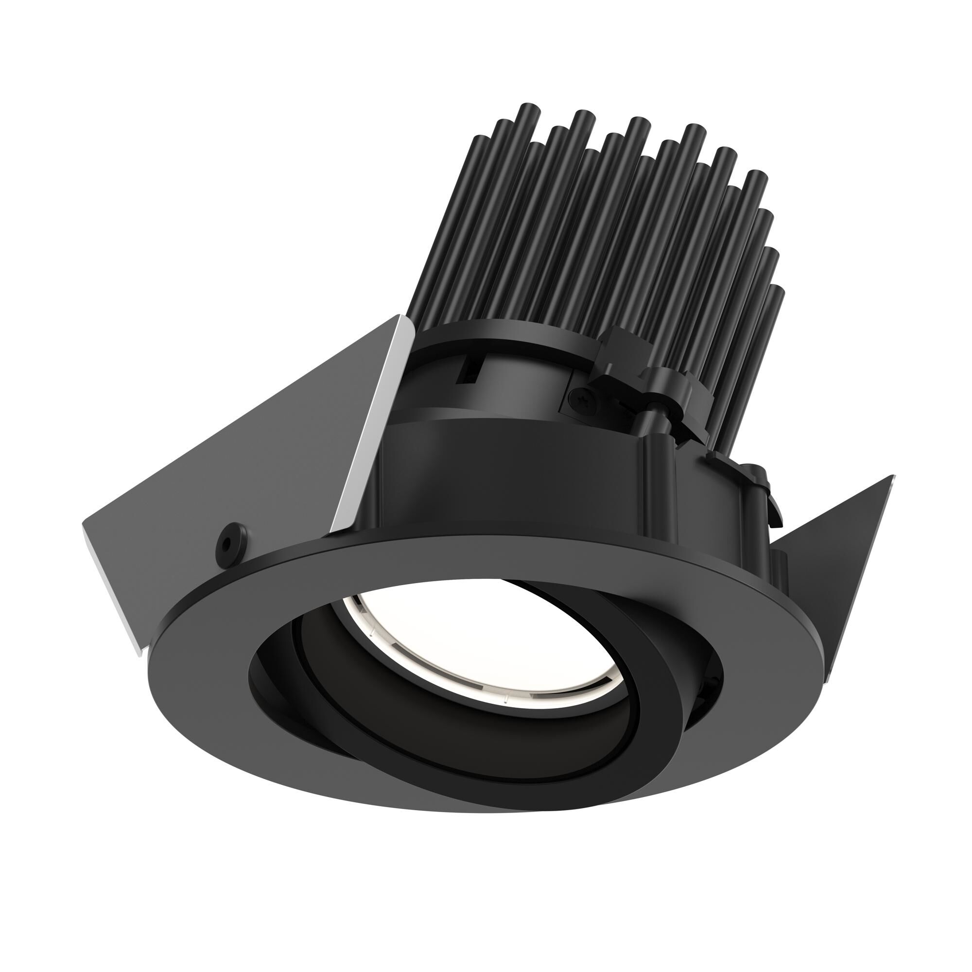 LP 45 Innfelt Taklampe Roterbar É7,5 3000K og Av/På Sort