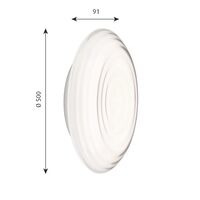 Ripls Wall/ Ceiling Light Ø50 3000K & Dali Opal