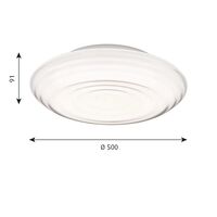 Ripls Wall/ Ceiling Light Ø50 3000K & Dali Opal