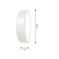 Applique LP Grand Ø58 3000K e Dali Bianco