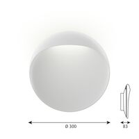 Flindt Wall/ Ceiling Light Ø30 3000K & Dali White