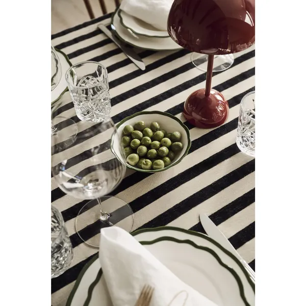 Florence Tablecloth 140x240 Black/Natural