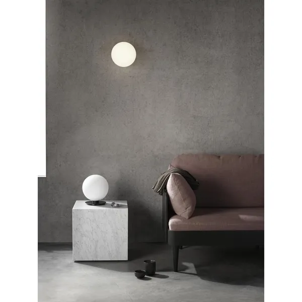 TR Ceiling & Wall Lamp Brushed Brass with Matt Opal Bulb