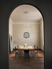 Spokes 2 Pendant Black