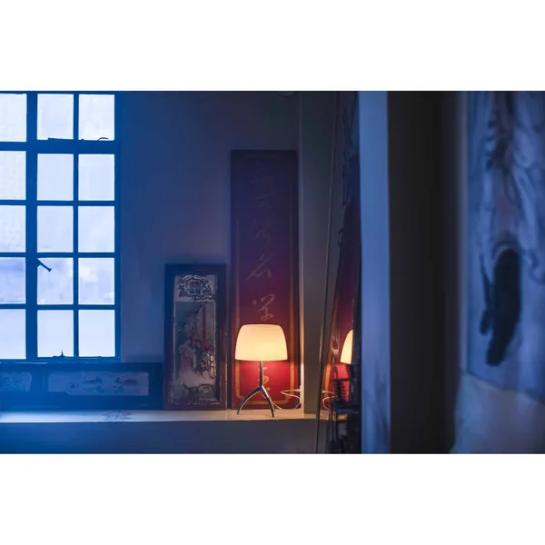 Lumiere Table Lamp Grande Warm White Aluminum with Dimmer