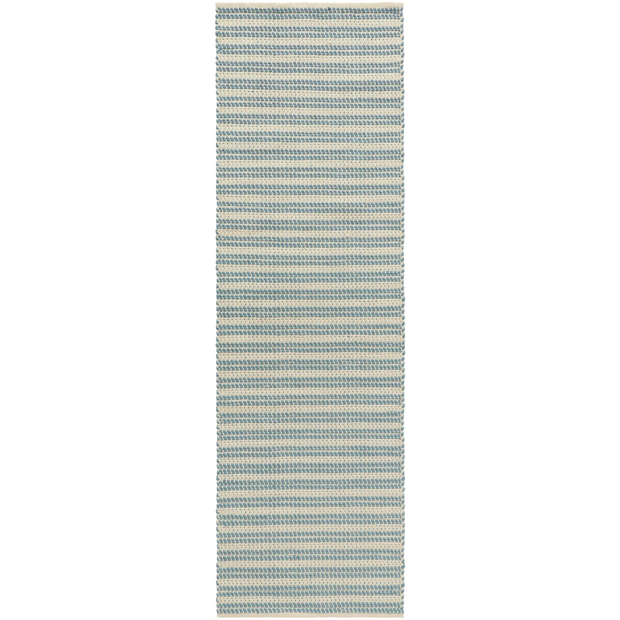 Dune Tapis 75x150 Bleu poudré/Blanc Cassé