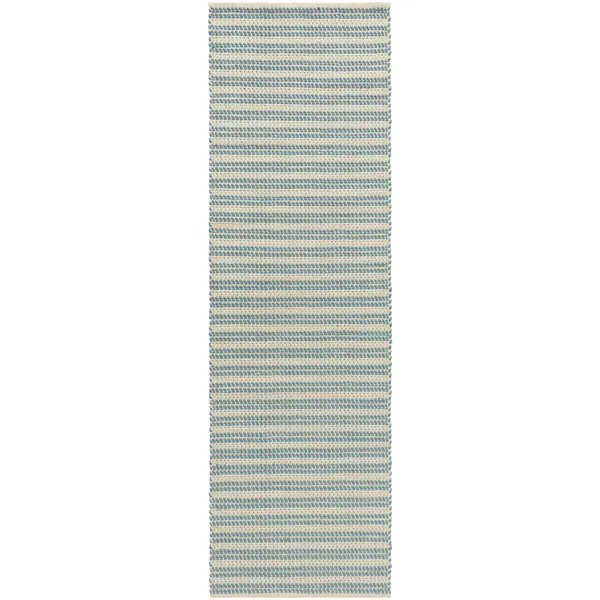 Dune Mat 75x250 Dusty Blue/Off-White