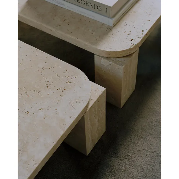 Atlas Coffee Table 820x820 Unfilled Travertine
