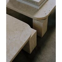 Atlas Coffee Table 820x820 Unfilled Travertine