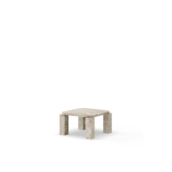 Table Basse Atlas 600x600 Travertin Non Rempli