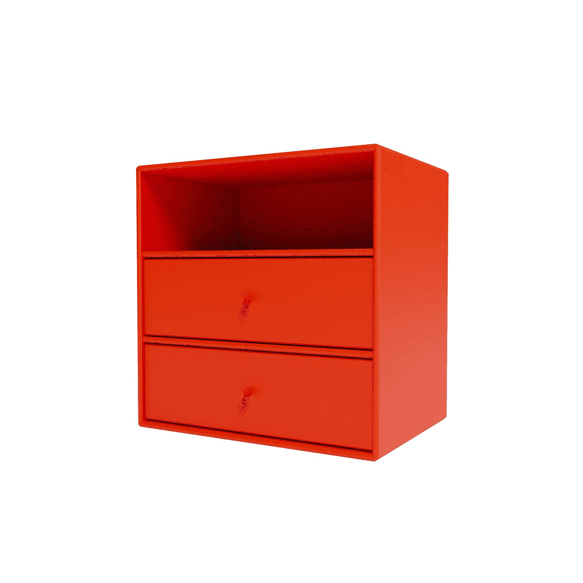 Mini 1006 Bücherregal mit 2 Schubladen 145-Hagebutte