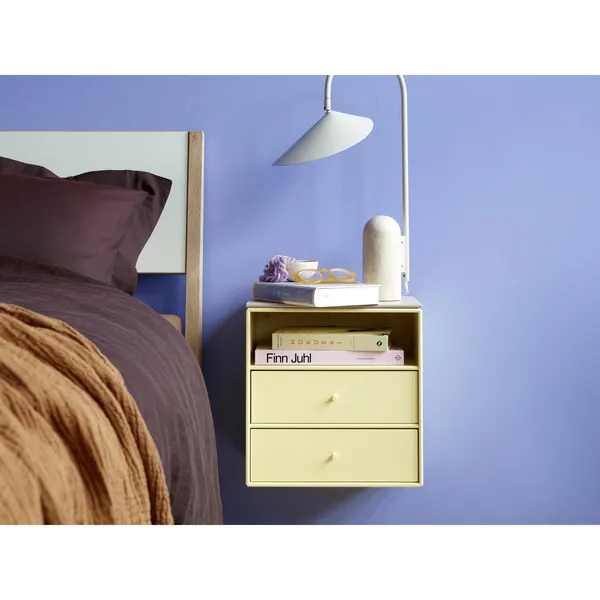 Mini 1006 Bookcase With 2 Drawers 145-Rosehip