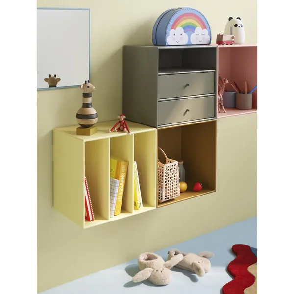 Mini 1006 Libreria con 2 Cassetti 144-Fennel