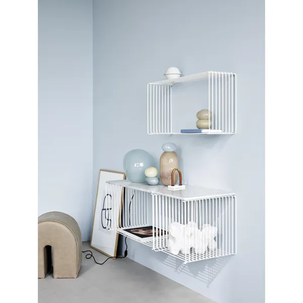 Panton Wire Extended Shelf 38-Snow 70 cm x 25.7 cm