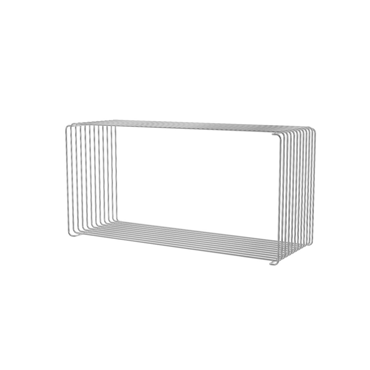Panton Wire Extended Reol 43-Chrome 70 cm x 25,7 cm