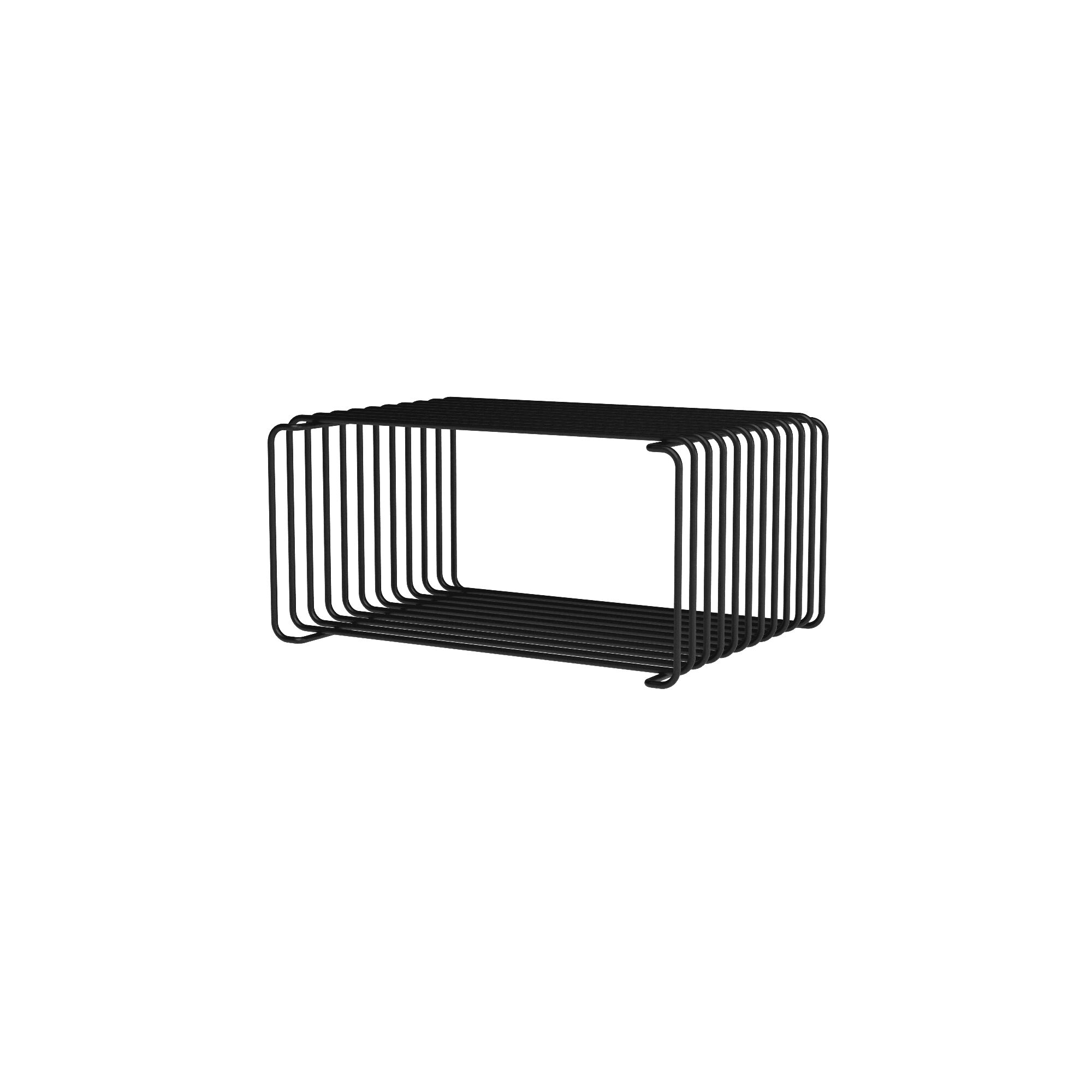 Bibliothèque Panton Wire Demi-hauteur 05-Noir 17,2 cm x 25,7 cm