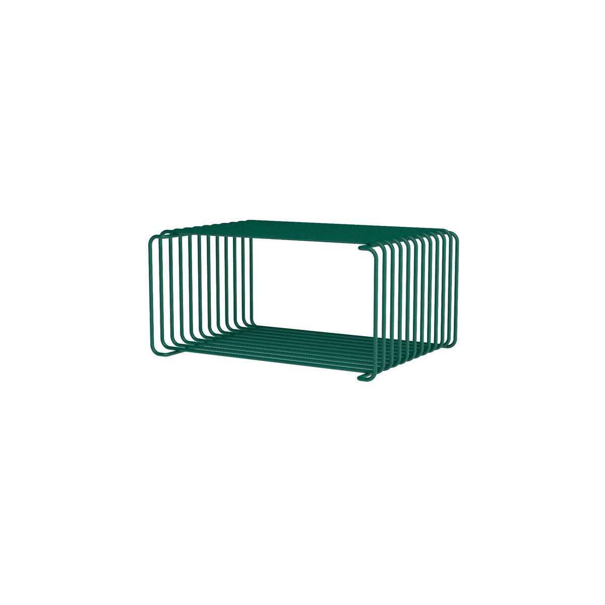Panton Draht-Bücherregal, Halbhoch, 136-Pine, 17,2 cm x 25,7 cm