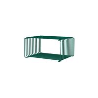 Panton Draht-Bücherregal, Halbhoch, 136-Pine, 17,2 cm x 25,7 cm