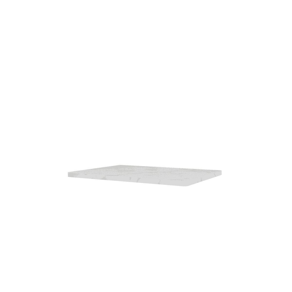Panton Draht-Deckplatte 992 – Weißer Marmor, 34,8 cm x 25,7 cm