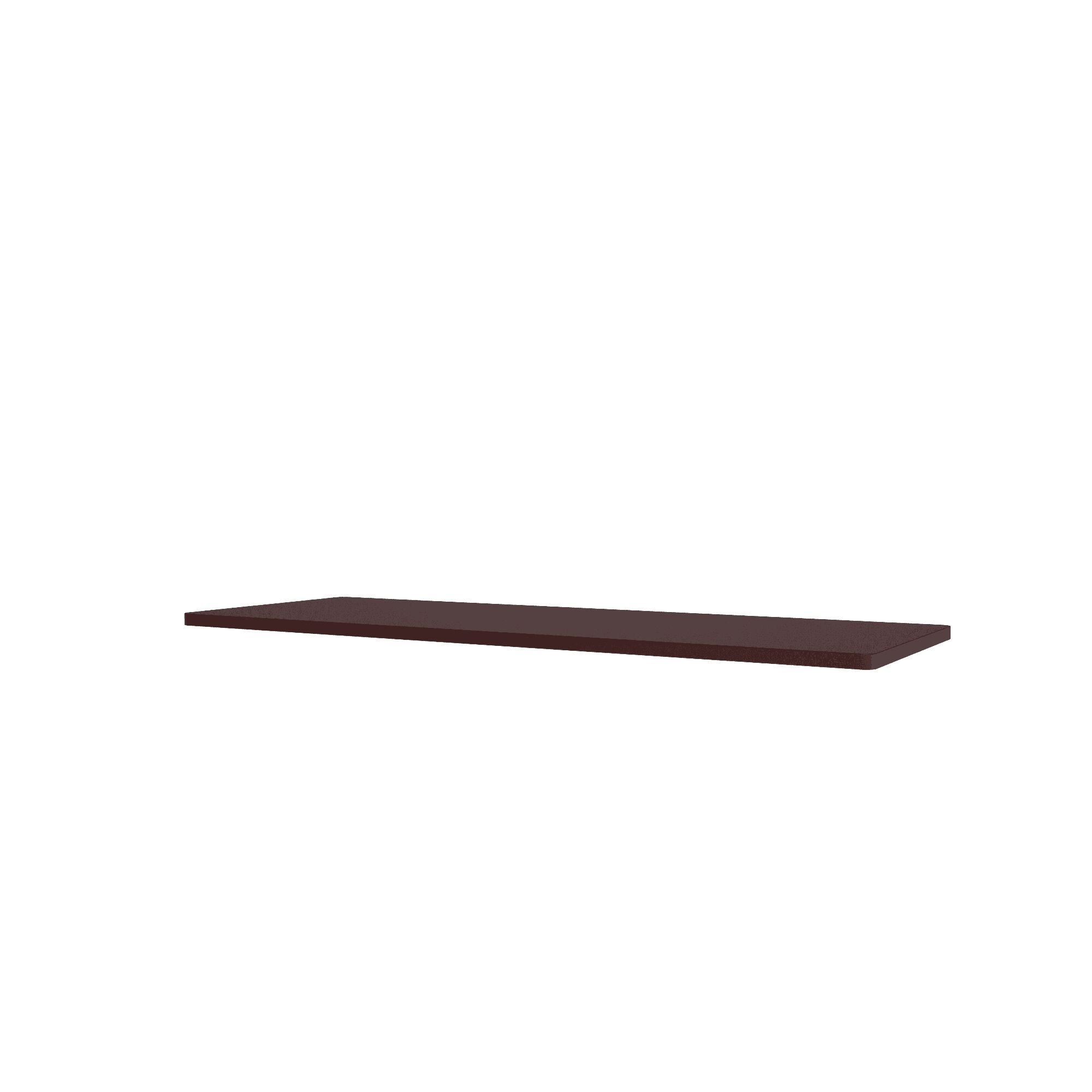 Assiette Supérieure Métallique Panton 07 - Noir et Rouge 70,1 cm x 25,7 cm