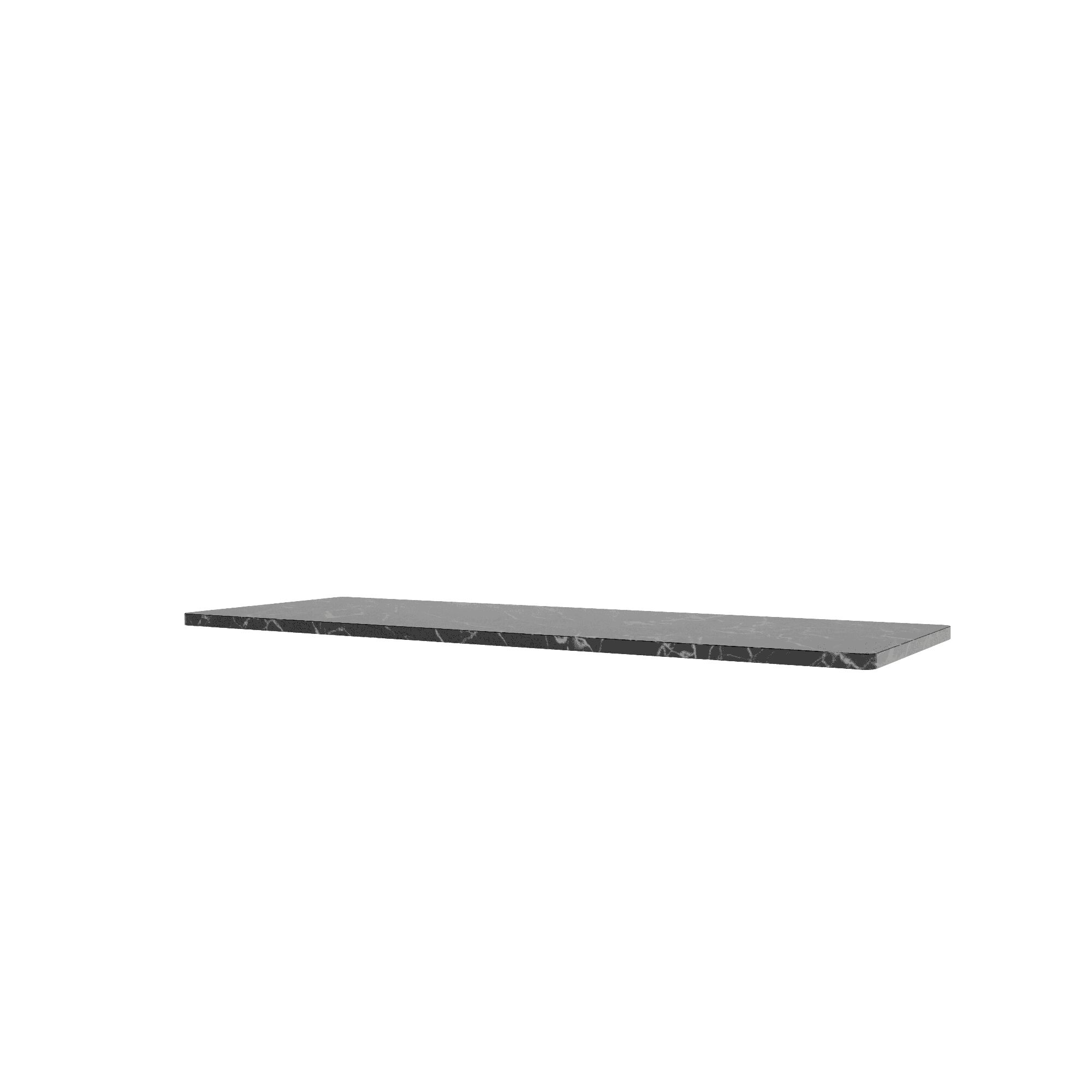 Panton Draht-Deckplatte 995 – Schwarzer Marmor 70,1 cm x 25,7 cm