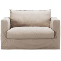 Le Grand Air Nou Love Seat Armchair Beige